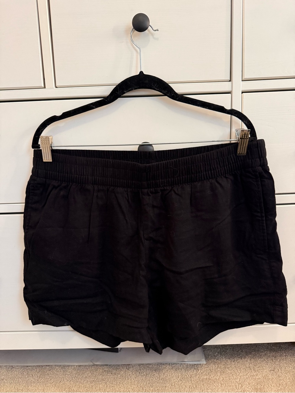 Old Navy Black Linen Shorts